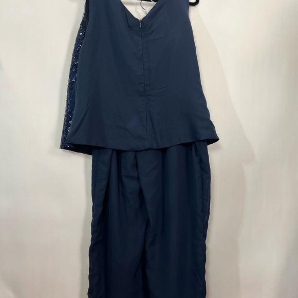 3 piece Mother of Bride Son set Pants, Sleeveless Sequin Top, Shrug Sz 22W NWT - Picture 6 of 10